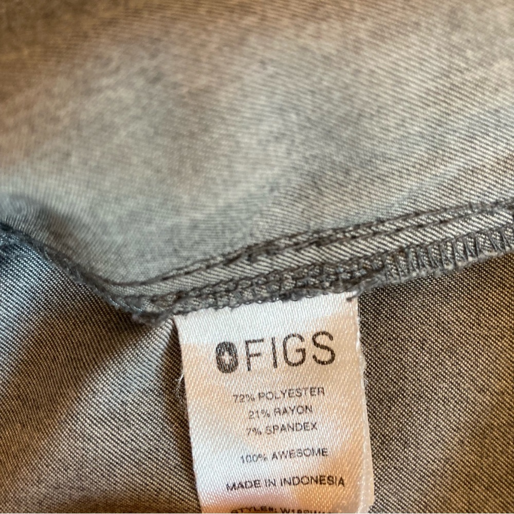 Mp Figs Graphite Gray Scrub Pants, Technical Coll… - image 3